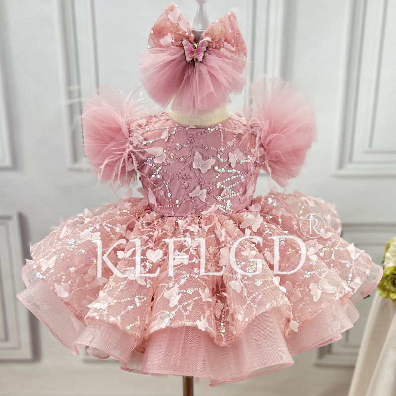 Baby Clothing Dresser - Luxuriöses Blumenmädchenkleid Süßes und Niedliches Panton-Kleid
