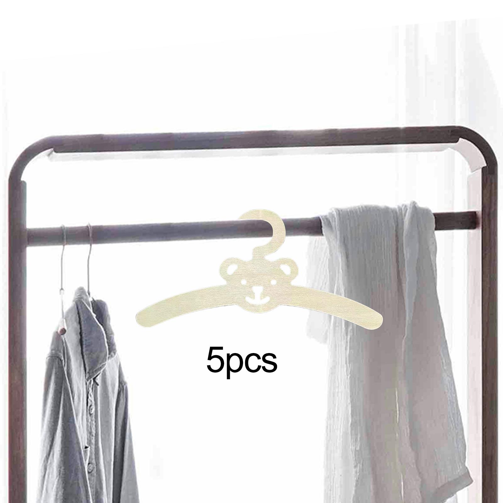 Baby Clothing Hanging Rack - 5x Baby-Kleiderbügel Kinder-Kleiderbügel Rutschfester Kleiderschrank-Organizer Wandhängende