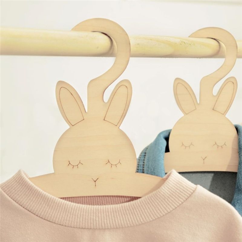 ABJI-20 Stück Niedliche Holz-K – Baby Clothing Hanging Rack Bewertung und Preis