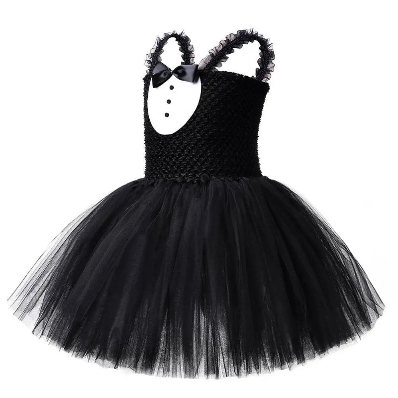 Weißes schwarzes Katzen-Tutu-K – Baby Clothing Dresser Bewertung und Preis